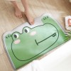 Cartoon flannel shape home entry floor mat household toilet door water absorption anti-skid bathroom mat