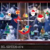 2021 Christmas window stickers static stickers shopping malls parties Christmas static stickers active atmosphere supplies