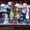 2021 Christmas window stickers static stickers shopping malls parties Christmas static stickers active atmosphere supplies