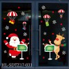 2021 Christmas window stickers static stickers shopping malls parties Christmas static stickers active atmosphere supplies