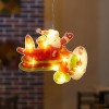 Christmas window decoration led sucker lamp Christmas window hanging lamp holiday decoration small colored lamp