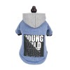New pet clothing dog autumn and winter two-legged hooded sweater small dog plus velvet clothes wholesale in stock	