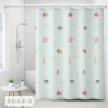 Waterproof and mould proof thickened polyester shower curtain digital printing shower curtain bathroom partition hanging curtain shower curtain cloth
