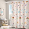 Waterproof and mould proof thickened polyester shower curtain digital printing shower curtain bathroom partition hanging curtain shower curtain cloth