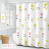 Waterproof and mould proof thickened polyester shower curtain digital printing shower curtain bathroom partition hanging curtain shower curtain cloth