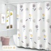 Waterproof and mould proof thickened polyester shower curtain digital printing shower curtain bathroom partition hanging curtain shower curtain cloth