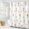Waterproof and mould proof thickened polyester shower curtain digital printing shower curtain bathroom partition hanging curtain shower curtain cloth