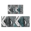 Durable non slip floor mat leather kitchen floor mat wash free oil proof waterproof kitchen floor mat