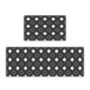 Black durable non slip floor mat leather kitchen floor mat wash free oil proof Waterproof PVC floor mat