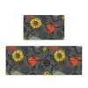 Durable non slip floor mat leather kitchen floor mat wash free oil proof Waterproof PVC floor mat