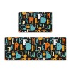 Durable non slip floor mat leather kitchen floor mat wash free oil proof Waterproof PVC floor mat