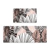 Modern simple floor mat leather kitchen floor mat wash free PVC floor mat kitchen floor mat waterproof