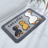 Cartoon bathroom bathroom water absorption non slip floor mat bedroom children's room carpet lovely little duck into the door mat