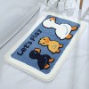Cartoon bathroom bathroom water absorption non slip floor mat bedroom children's room carpet lovely little duck into the door mat