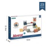 Intellectual children's magnetic building blocks DIY early education magnetic film assembling toy Variety magnetic ball track