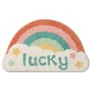 Small fresh semicircle household floor mat at the entrance bathroom non slip mat at the entrance household toilet water absorbent mat