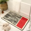 Simple light luxury toilet water absorption floor mat household bathroom door anti-skid mat entrance mat
