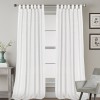 Linen blended semi transparent curtain cloth living room bedroom hanging curtain solid color light luxury finished fabric curtain window screen
