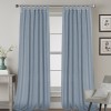 Linen blended semi transparent curtain cloth living room bedroom hanging curtain solid color light luxury finished fabric curtain window screen