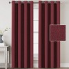 Rice grain hemp Nordic window curtain fabric bedroom children's perforated sound insulation shading curtain finished product