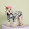 Pet clothes spring and summer letters contrast color sweater Teddy Chenery than bear firewood dog fadou cat dog clothes