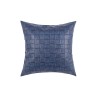 Simple light luxury PU leather pillow cover living room sofa waist pillow back cushion cover model room woven leather pillow