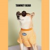 Pet clothes summer thin candy Plaid T-shirt Teddy Schnauzer FAW firewood dog cat than bear dog clothes