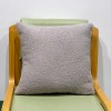 Nordic solid color lamb cashmere plush pillow back cushion bedside sofa pillow Teddy cashmere pillow cover cushion cover