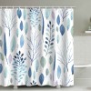 Home shower curtain watercolor flower plant tropical leaf shower curtain set printed Polyester Waterproof Shower Curtain