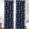 Hot silver shading cloth high-grade shading curtain finished perforated curtain American children's bedroom style curtain cloth