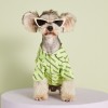 Pet clothes spring and summer letters cowboy shirt Teddy Schnauzer FAW firewood dog cat than bear dog clothes