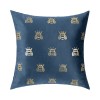 Modern simple gilded flannelette pillow case sofa cushion light luxury model room soft bag bed pillow waist pillow customized