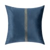 Modern simple gilded flannelette pillow case sofa cushion light luxury model room soft bag bed pillow waist pillow customized