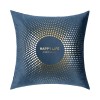 Modern simple gilded flannelette pillow case sofa cushion light luxury model room soft bag bed pillow waist pillow customized
