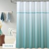 Bathroom curtain waterproof thickened polyester shower curtain European digital shower curtain bathroom partition curtain customization