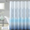 Bathroom curtain waterproof thickened polyester shower curtain European digital shower curtain bathroom partition curtain customization