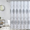 Bathroom curtain waterproof thickened polyester shower curtain European digital shower curtain bathroom partition curtain customization