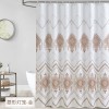 Bathroom curtain waterproof thickened polyester shower curtain European digital shower curtain bathroom partition curtain customization