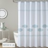 Bathroom curtain waterproof thickened polyester shower curtain European digital shower curtain bathroom partition curtain customization