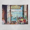 Sea view window background cloth ins wind fresh bedroom bedside dormitory rental transformation home stay decorative wall cloth tapestry