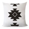 Linen geometric line pillow cover sofa cushion cover Office Square bedside sofa backrest cushion