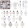58 pieces / set painted Christmas Ball Set Gift Bag Christmas Tree Pendant Christmas decorations