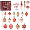 58 pieces / set painted Christmas Ball Set Gift Bag Christmas Tree Pendant Christmas decorations