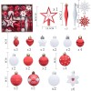 58 pieces / set painted Christmas Ball Set Gift Bag Christmas Tree Pendant Christmas decorations
