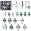 58 pieces / set painted Christmas Ball Set Gift Bag Christmas Tree Pendant Christmas decorations