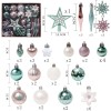 58 pieces / set painted Christmas Ball Set Gift Bag Christmas Tree Pendant Christmas decorations