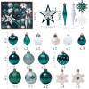 58 pieces / set painted Christmas Ball Set Gift Bag Christmas Tree Pendant Christmas decorations