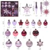 58 pieces / set painted Christmas Ball Set Gift Bag Christmas Tree Pendant Christmas decorations
