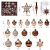58 pieces / set painted Christmas Ball Set Gift Bag Christmas Tree Pendant Christmas decorations