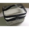 Double layer cosmetic bag box lattice portable women's makeup artist multifunctional storage, washing and makeup